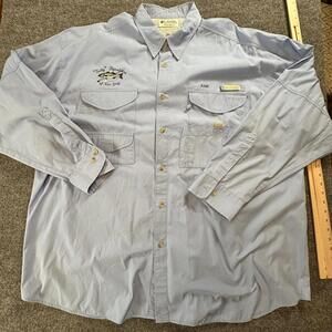 Columbia Sportswear‎ Men's 4XL Fishing Shirt - Salty Flyrodders of New York